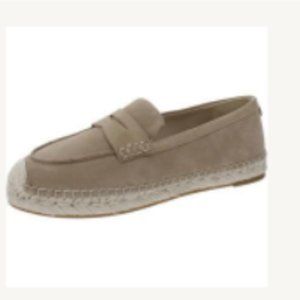 Sam Edelman Womens Kai Taupe Suede Slip On Espadrille Loafers Shoes NWT